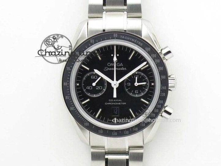 0405 Speedmaster Racing Master SS HKF Best Edition Black Dial on SS Bracelet A Versatile 7810
